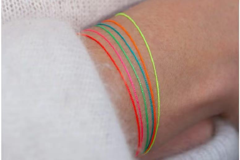 Bracelet-Simple Rainbow Color Bracelet with Seven Colors
